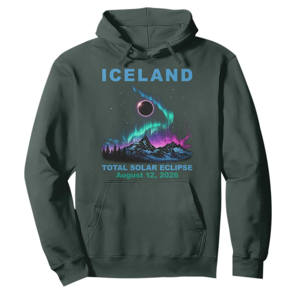 Iceland Total Solar Eclipse 2026 Hoodie August 12 Eclipse Totality Chaser Aurora Northern Lights