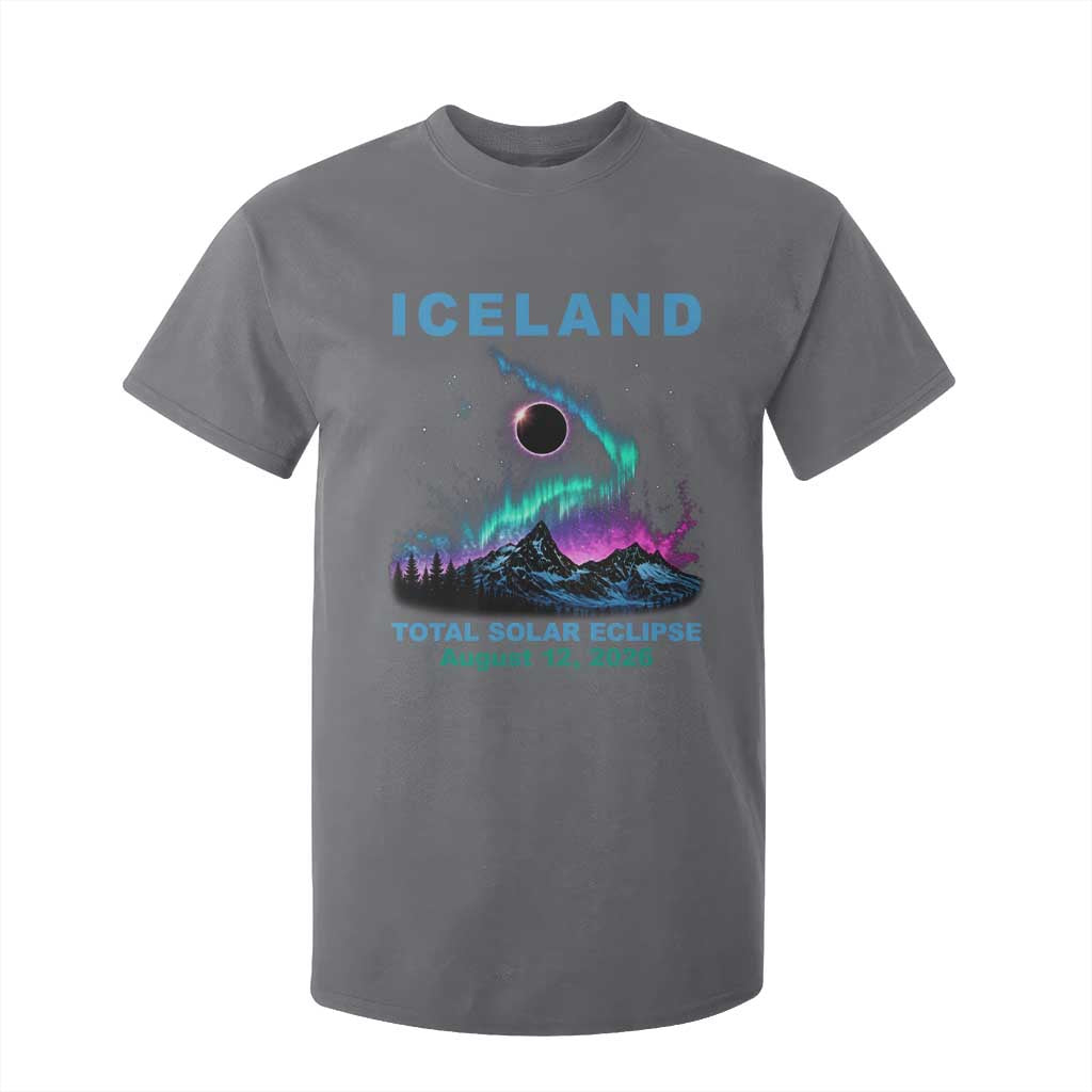 Iceland Total Solar Eclipse 2026 T Shirt For Kid August 12 Eclipse Totality Chaser Aurora Northern Lights