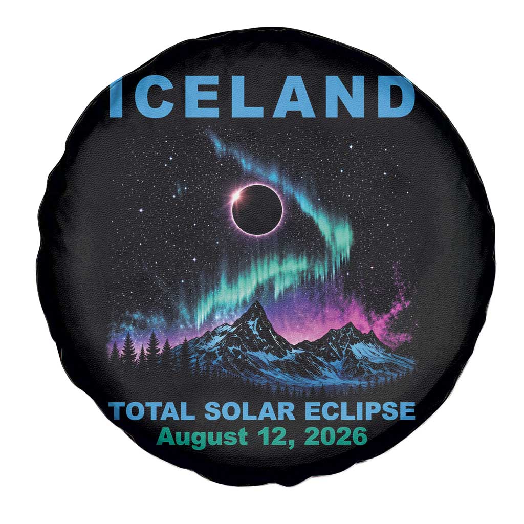 Iceland Total Solar Eclipse 2026 Spare Tire Cover August 12 Eclipse Totality Chaser Aurora Northern Lights