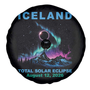 Iceland Total Solar Eclipse 2026 Spare Tire Cover August 12 Eclipse Totality Chaser Aurora Northern Lights