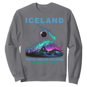Iceland Total Solar Eclipse 2026 Sweatshirt August 12 Eclipse Totality Chaser Aurora Northern Lights