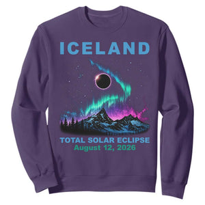 Iceland Total Solar Eclipse 2026 Sweatshirt August 12 Eclipse Totality Chaser Aurora Northern Lights