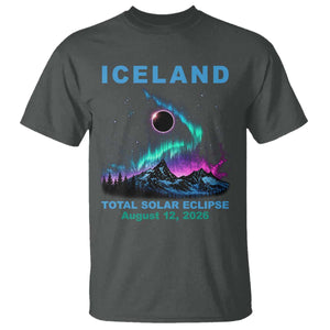 Iceland Total Solar Eclipse 2026 T Shirt August 12 Eclipse Totality Chaser Aurora Northern Lights