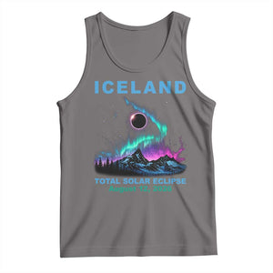 Iceland Total Solar Eclipse 2026 Tank Top August 12 Eclipse Totality Chaser Aurora Northern Lights