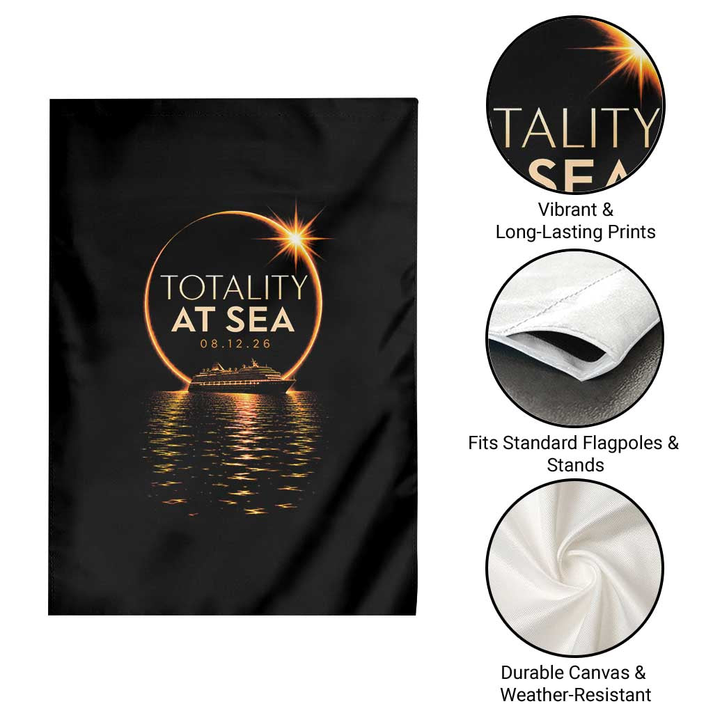 Total Solar Eclipse At Sea 2026 Garden Flag Totality Eclipse Cruise
