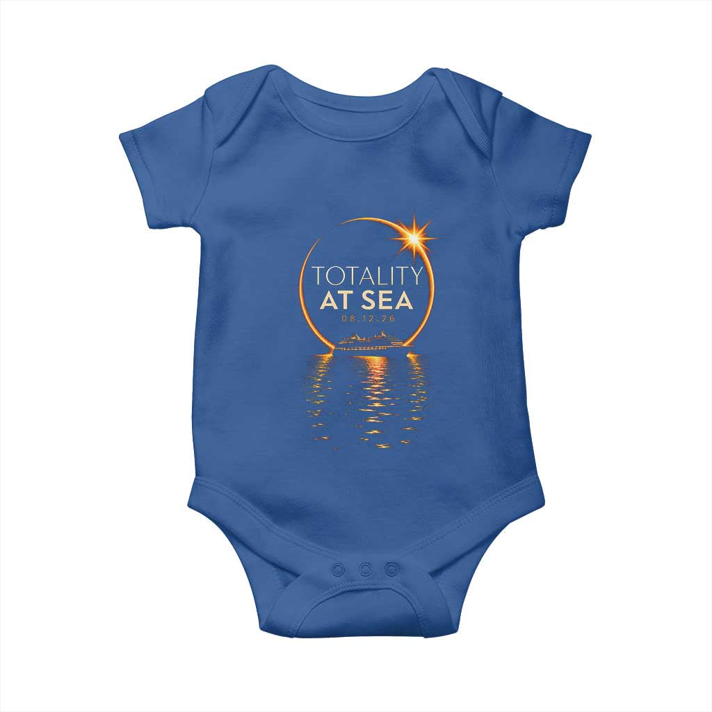 Total Solar Eclipse At Sea 2026 Baby Onesie Totality Eclipse Cruise
