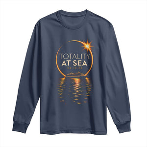 Total Solar Eclipse At Sea 2026 Long Sleeve Shirt Totality Eclipse Cruise