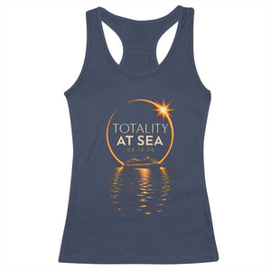 Total Solar Eclipse At Sea 2026 Racerback Tank Top Totality Eclipse Cruise