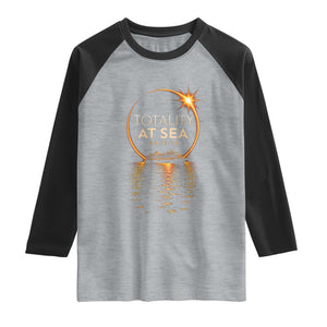 Total Solar Eclipse At Sea 2026 Raglan Shirt Totality Eclipse Cruise