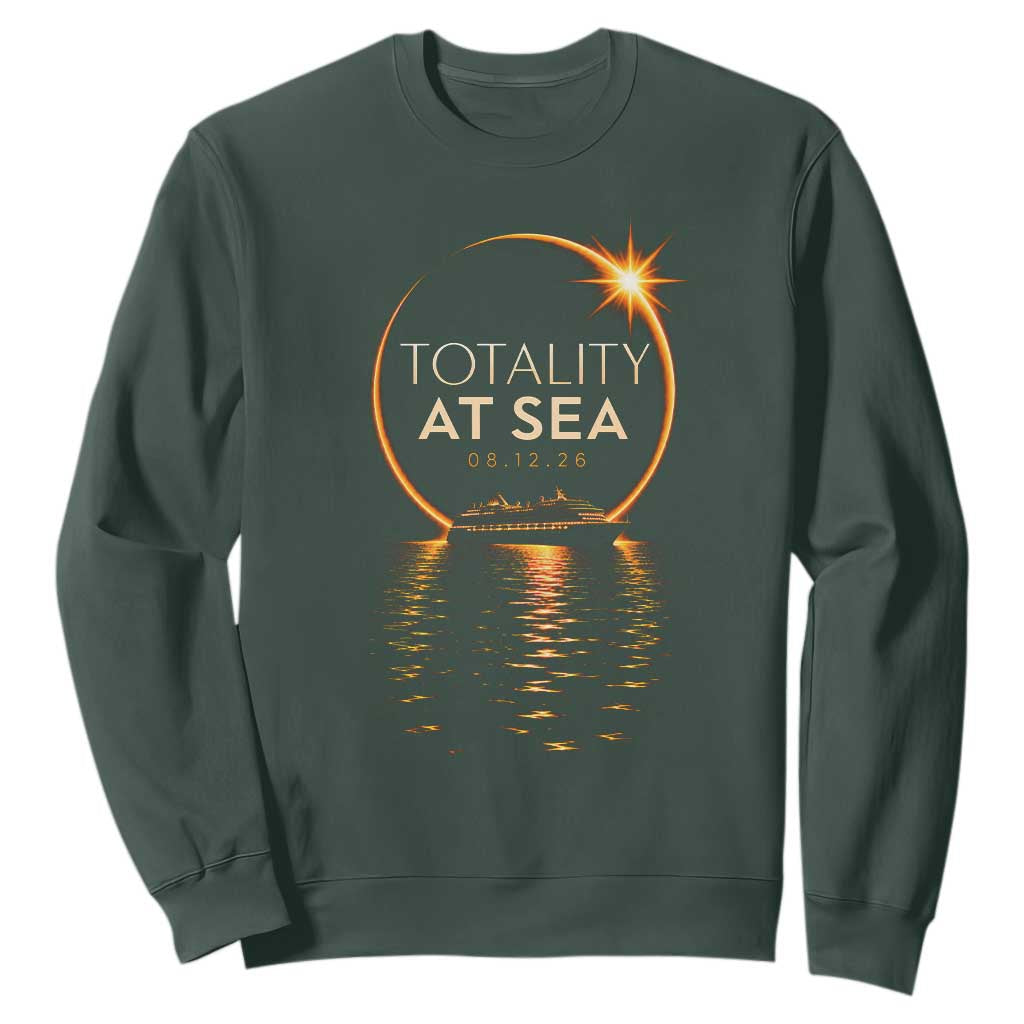 Total Solar Eclipse At Sea 2026 Sweatshirt Totality Eclipse Cruise