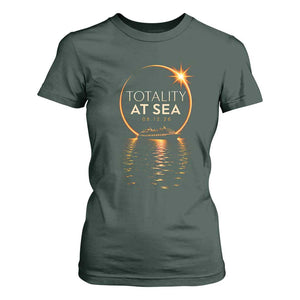 Total Solar Eclipse At Sea 2026 T Shirt For Women Totality Eclipse Cruise