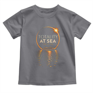 Total Solar Eclipse At Sea 2026 Toddler T Shirt Totality Eclipse Cruise