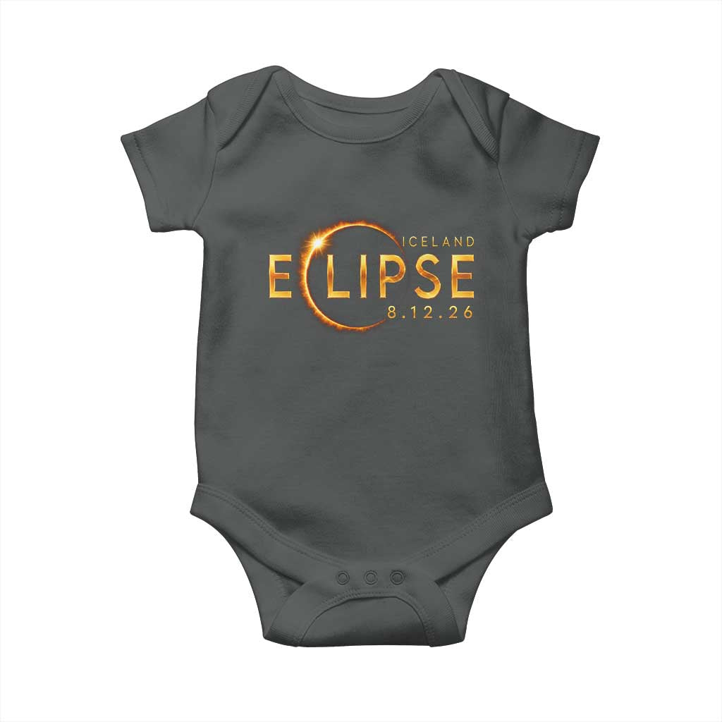 Iceland Eclipse 2026 Baby Onesie August 12 26 Solar Eclipse Totality