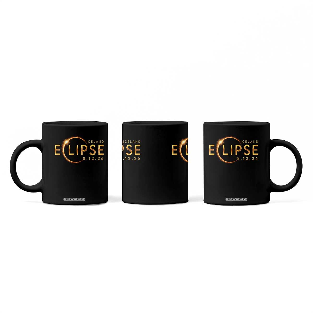 Iceland Eclipse 2026 Coffee Mug August 12 26 Solar Eclipse Totality