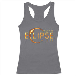 Iceland Eclipse 2026 Racerback Tank Top August 12 26 Solar Eclipse Totality