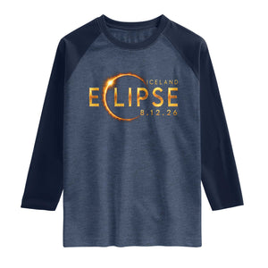 Iceland Eclipse 2026 Raglan Shirt August 12 26 Solar Eclipse Totality