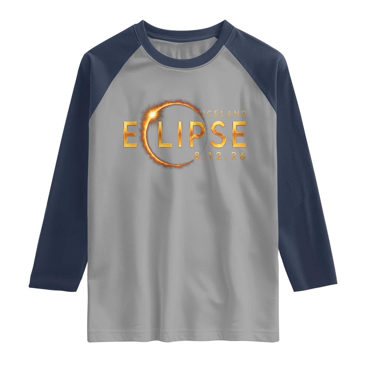 Iceland Eclipse 2026 Raglan Shirt August 12 26 Solar Eclipse Totality