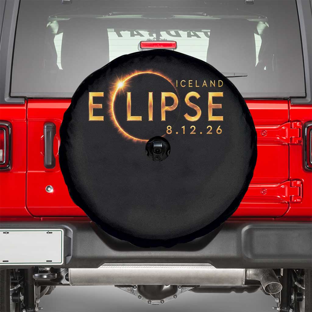 Iceland Eclipse 2026 Spare Tire Cover August 12 26 Solar Eclipse Totality