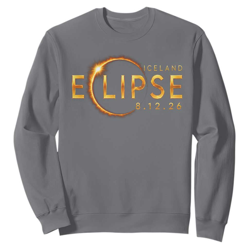Iceland Eclipse 2026 Sweatshirt August 12 26 Solar Eclipse Totality