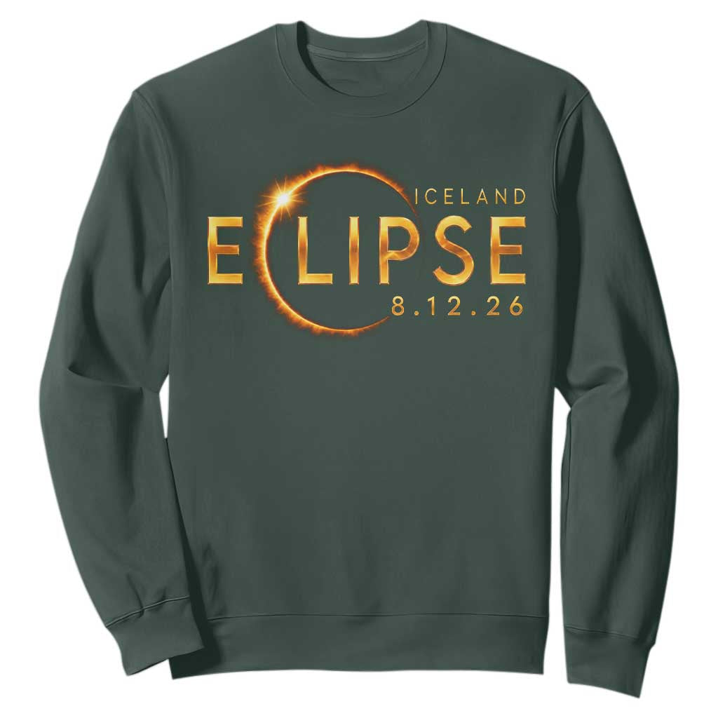 Iceland Eclipse 2026 Sweatshirt August 12 26 Solar Eclipse Totality
