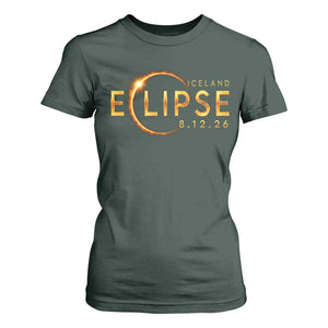 Iceland Eclipse 2026 T Shirt For Women August 12 26 Solar Eclipse Totality