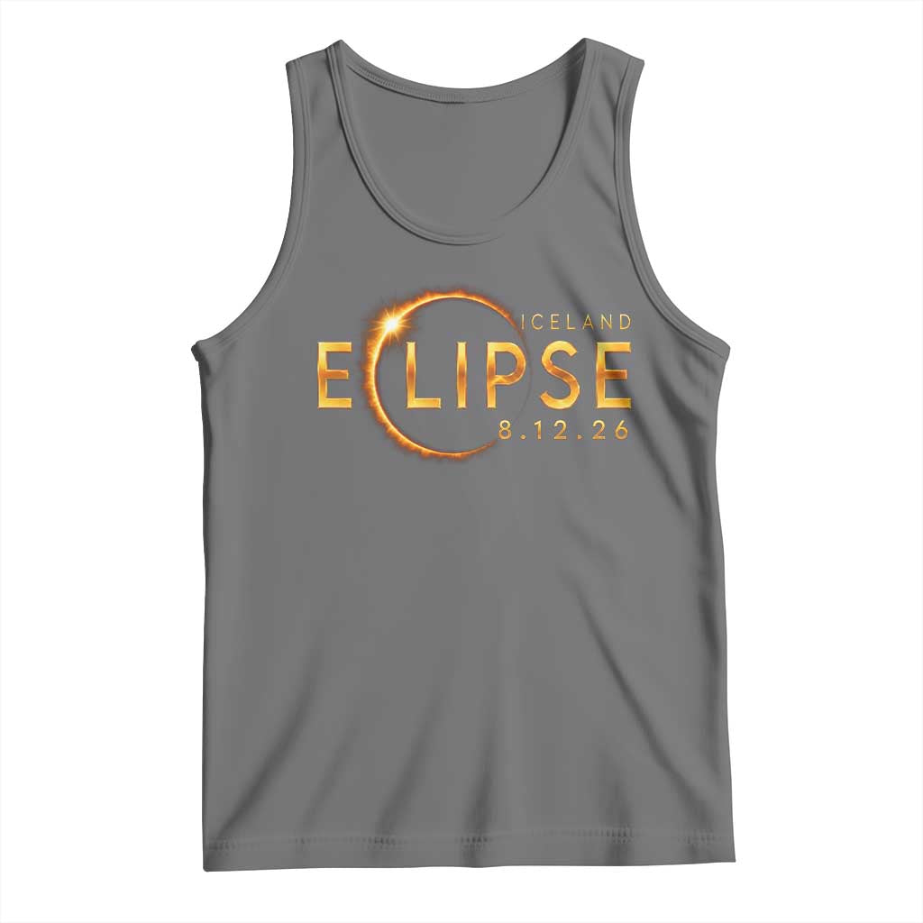 Iceland Eclipse 2026 Tank Top August 12 26 Solar Eclipse Totality