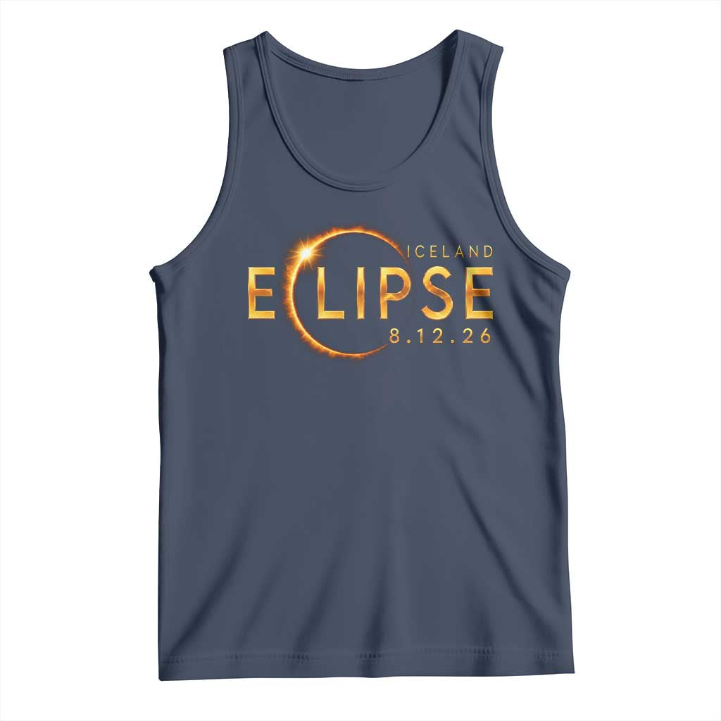 Iceland Eclipse 2026 Tank Top August 12 26 Solar Eclipse Totality