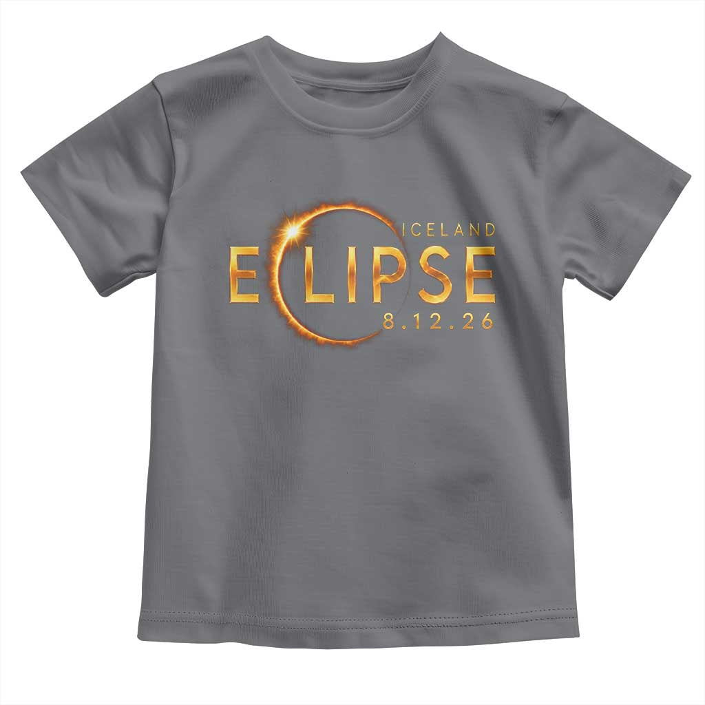 Iceland Eclipse 2026 Toddler T Shirt August 12 26 Solar Eclipse Totality