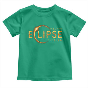 Iceland Eclipse 2026 Toddler T Shirt August 12 26 Solar Eclipse Totality