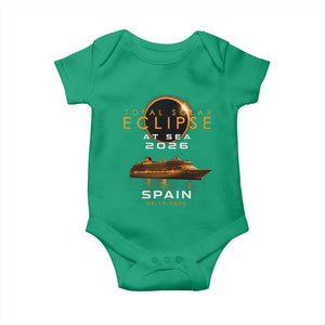 Spain Total Solar Eclipse 2026 At Sea Cruise Baby Onesie