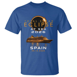 Spain Total Solar Eclipse 2026 At Sea Cruise T Shirt