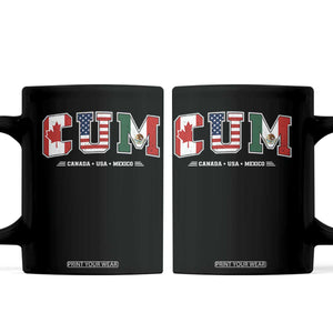 CUM Canada USA Mexico Patriotic Soccer Fans Coffee Mug