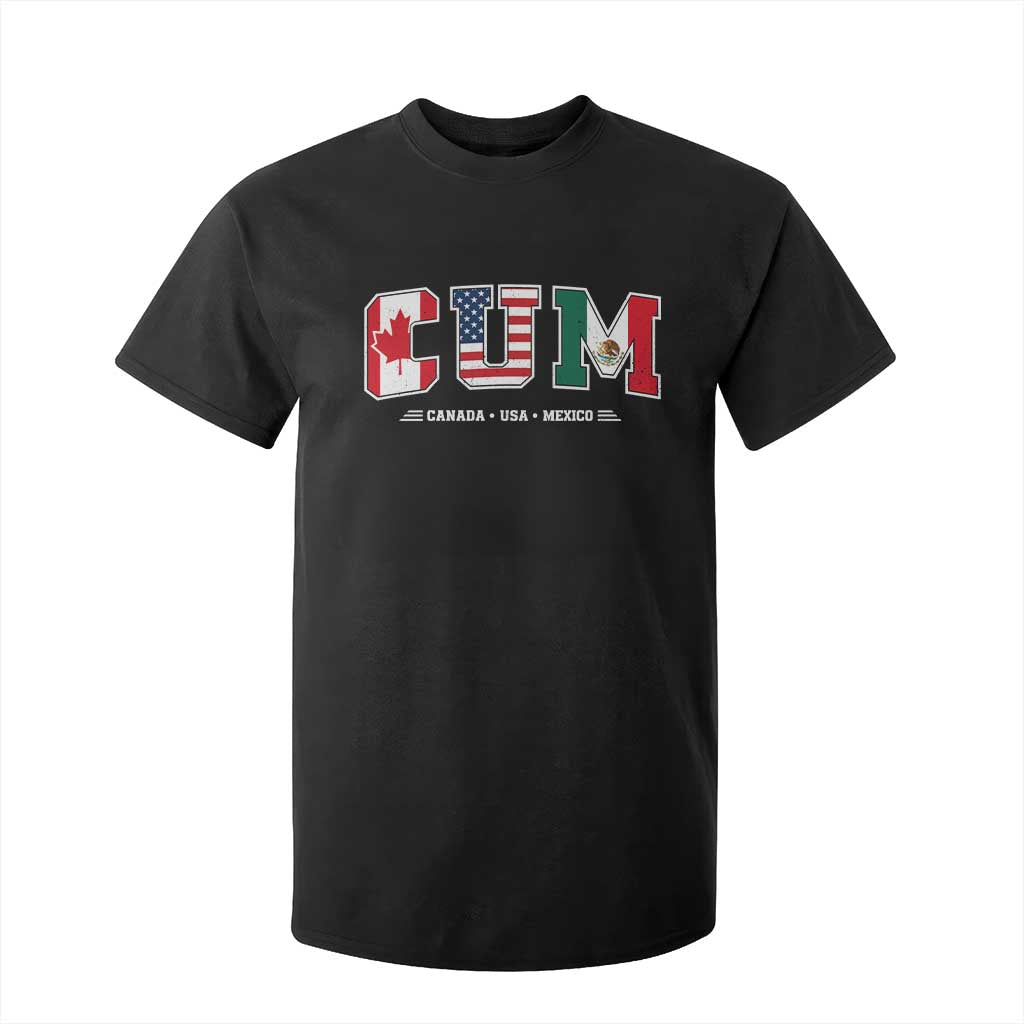 CUM Canada USA Mexico Patriotic Soccer Fans T Shirt For Kid