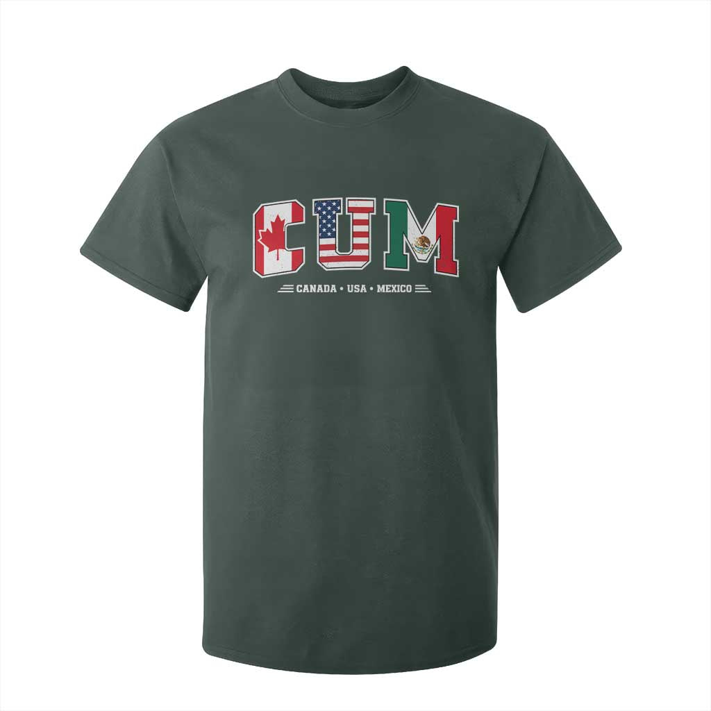 CUM Canada USA Mexico Patriotic Soccer Fans T Shirt For Kid