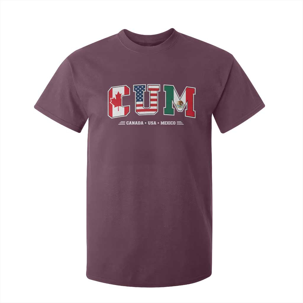 CUM Canada USA Mexico Patriotic Soccer Fans T Shirt For Kid