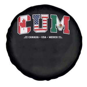 CUM Canada USA Mexico Patriotic Soccer Fans Spare Tire Cover