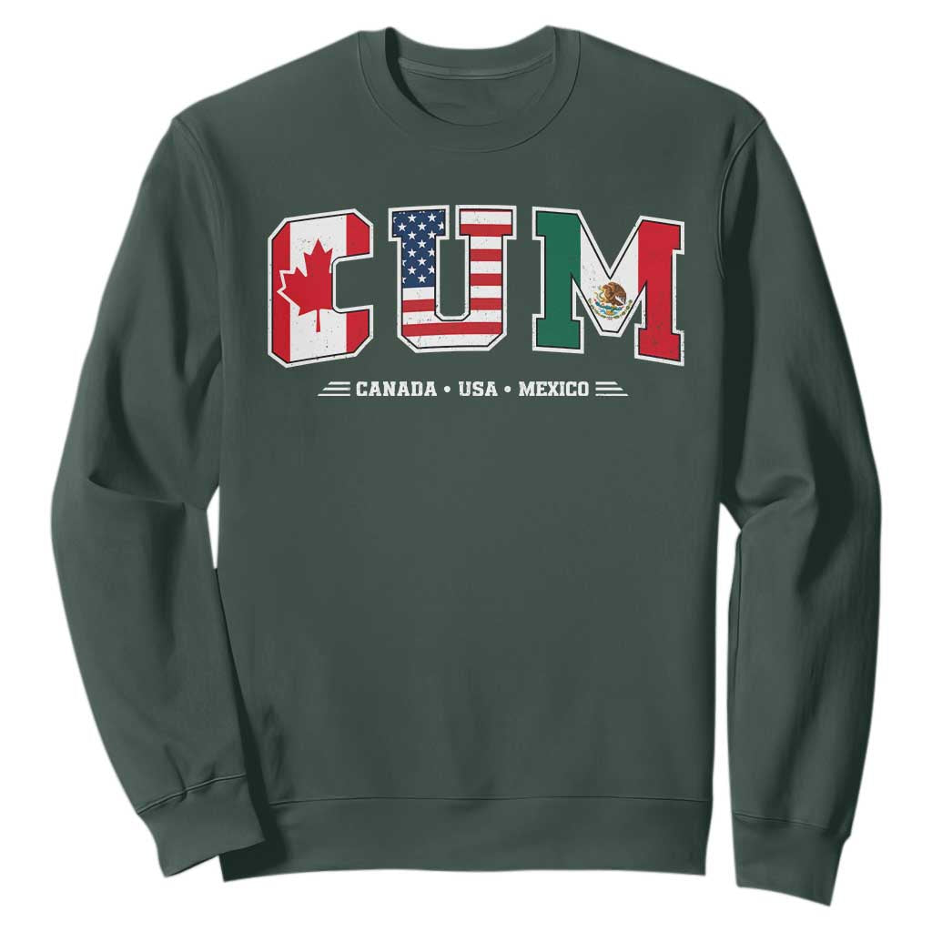 CUM Canada USA Mexico Patriotic Soccer Fans Sweatshirt