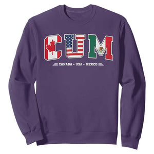 CUM Canada USA Mexico Patriotic Soccer Fans Sweatshirt