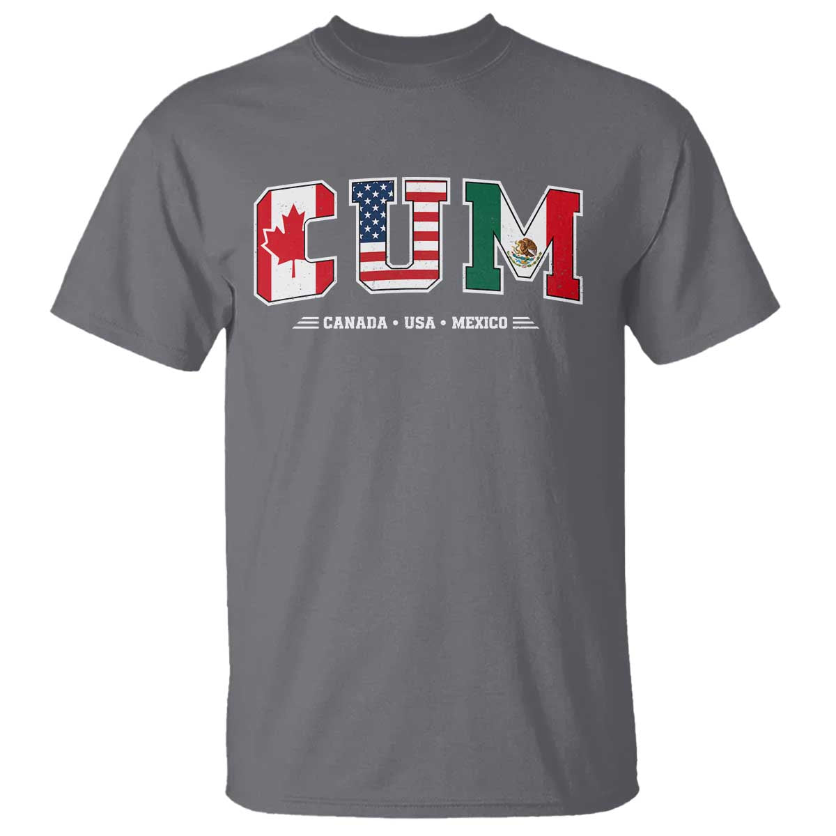 CUM Canada USA Mexico Patriotic Soccer Fans T Shirt