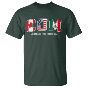 CUM Canada USA Mexico Patriotic Soccer Fans T Shirt