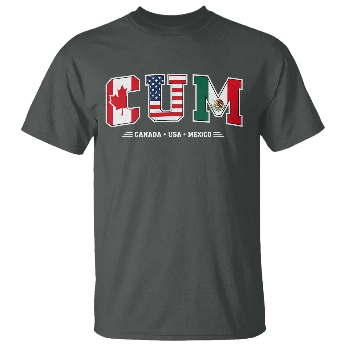 CUM Canada USA Mexico Patriotic Soccer Fans T Shirt