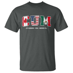 CUM Canada USA Mexico Patriotic Soccer Fans T Shirt