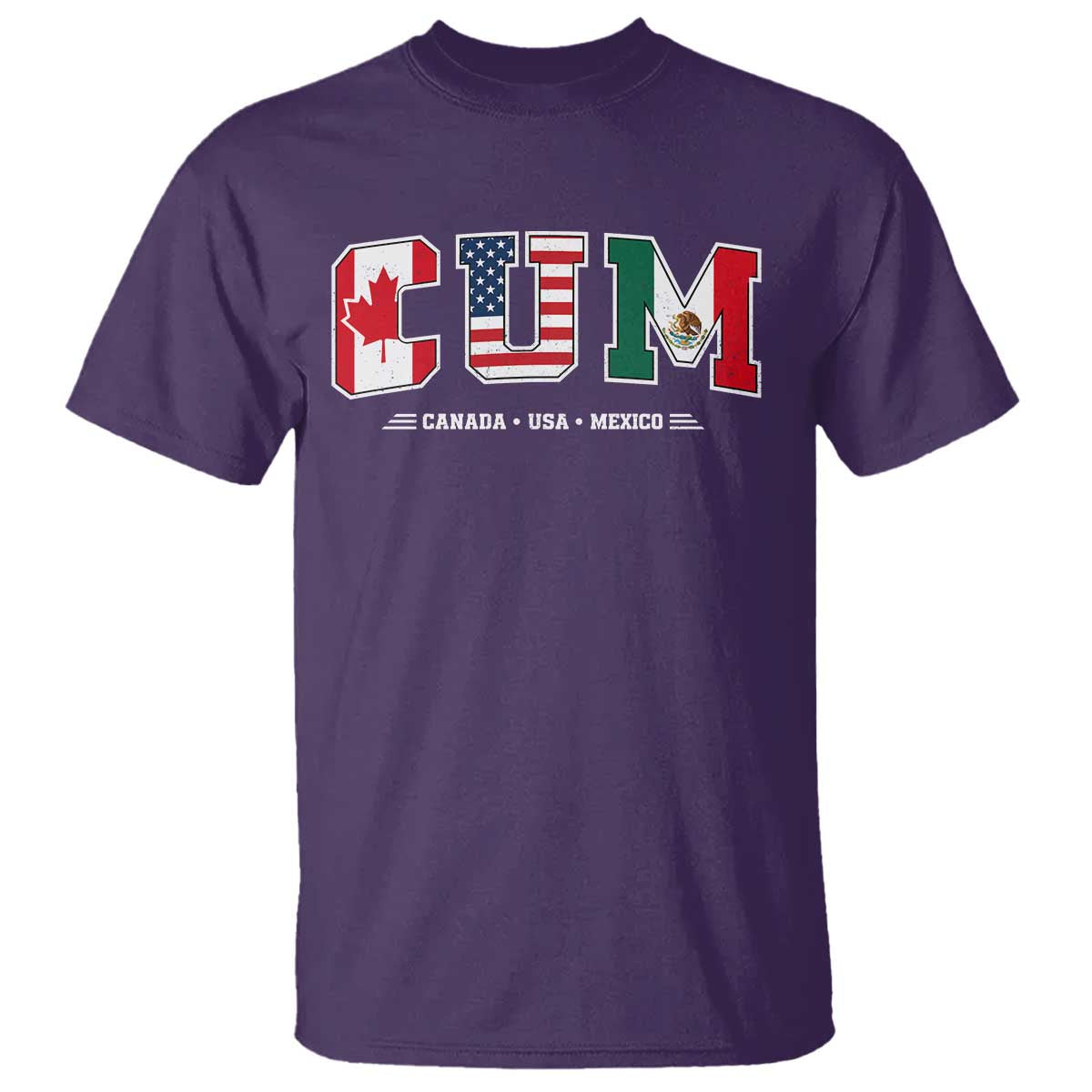 CUM Canada USA Mexico Patriotic Soccer Fans T Shirt
