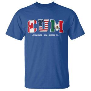 CUM Canada USA Mexico Patriotic Soccer Fans T Shirt