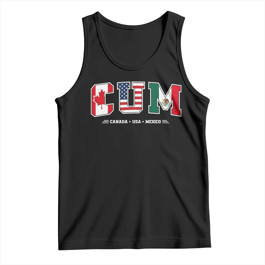 CUM Canada USA Mexico Patriotic Soccer Fans Tank Top