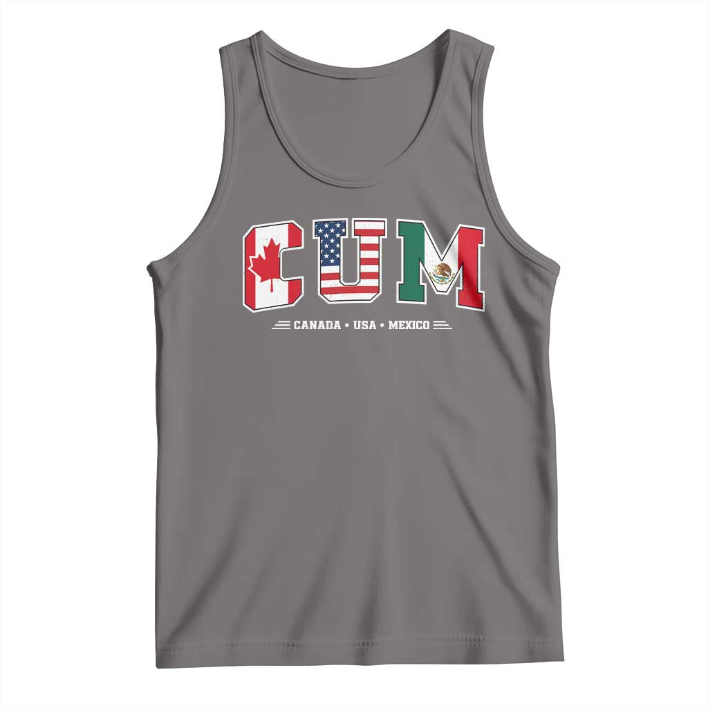 CUM Canada USA Mexico Patriotic Soccer Fans Tank Top