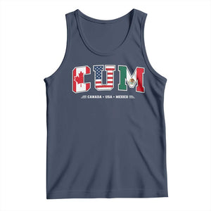 CUM Canada USA Mexico Patriotic Soccer Fans Tank Top
