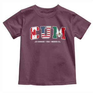 CUM Canada USA Mexico Patriotic Soccer Fans Toddler T Shirt