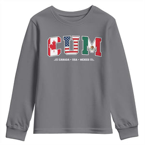 CUM Canada USA Mexico Patriotic Soccer Fans Youth Sweatshirt