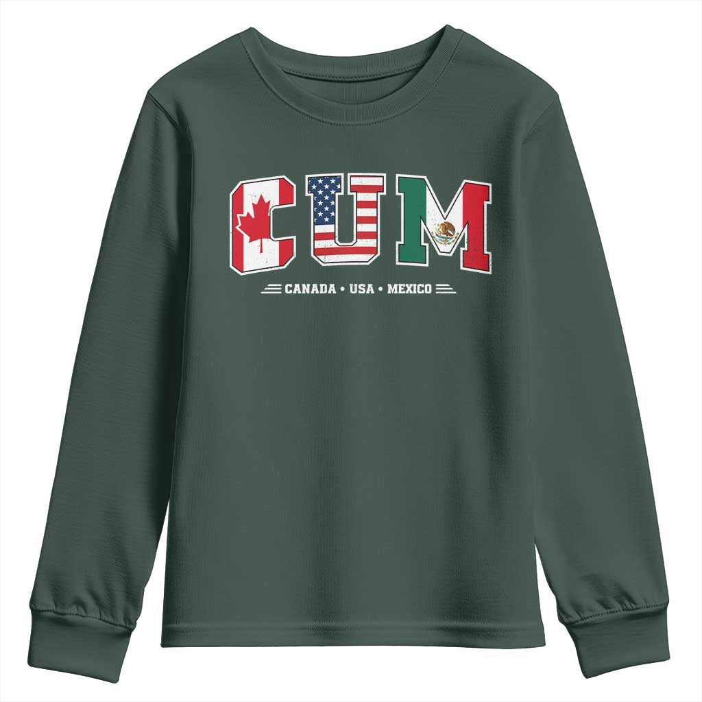 CUM Canada USA Mexico Patriotic Soccer Fans Youth Sweatshirt